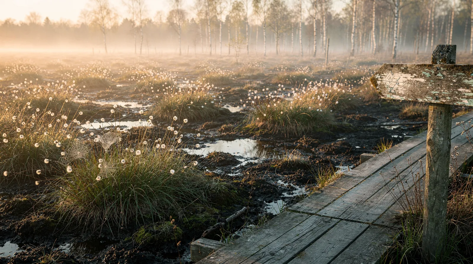 Moor bei Sonnenaufgang